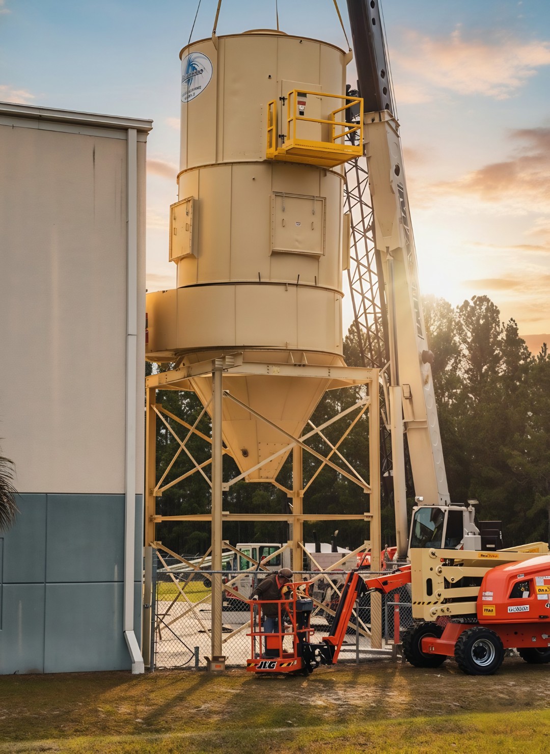 Boulware Equipment dust collection system installed at Coastal Millworks in Rincon, Georgia