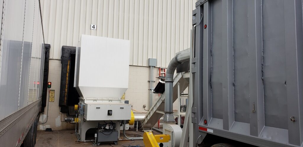 Industrial wood product recycling system in Hazleton PA