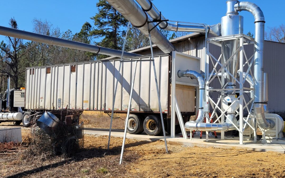 Wood Scrap Grinding and Dust Collection for Taylor Brothers in Toccoa GA